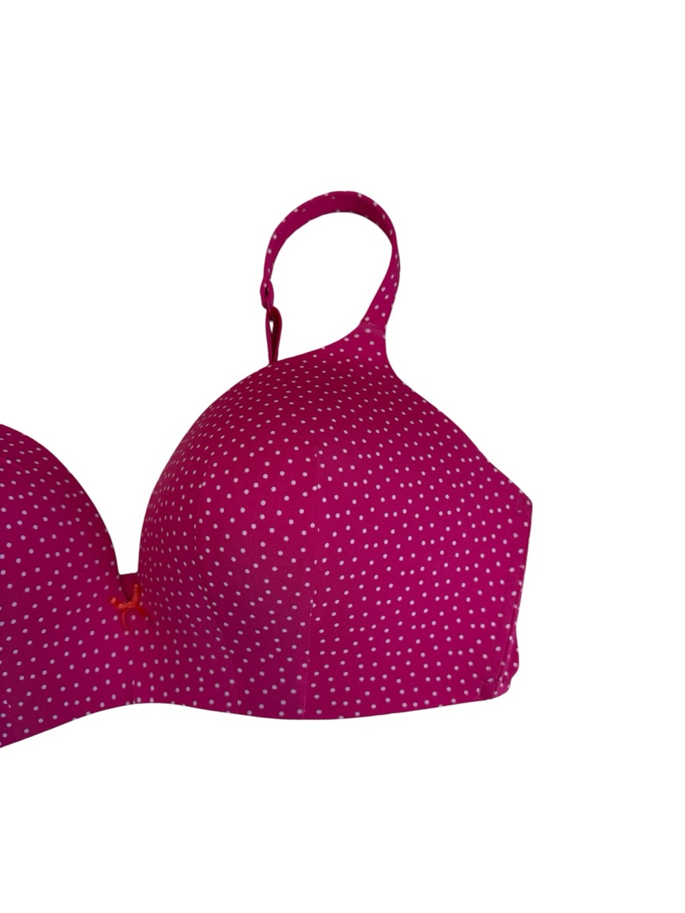 Cacique Lightly Lined T-Shirt Bra 42DDD Pink Polka Dot - Picture 3 of 9
